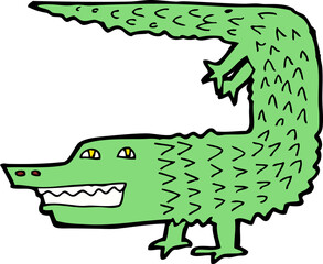 cartoon crocodile