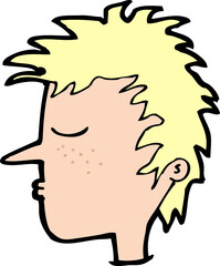 cartoon male face