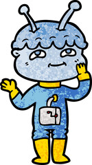 surprised cartoon spaceman