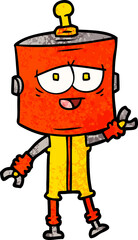 cartoon robot