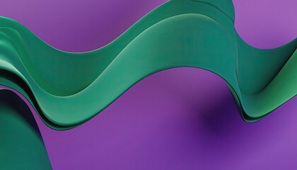 3D Render Abstract of Neutral Green and Violet Background with Folded curves Background for Macro Design and Web design, YouTube background, Advertising, Branding, business design, graphic design,