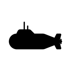Submarine vector icon color editable