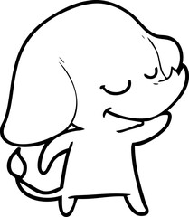 cartoon smiling elephant