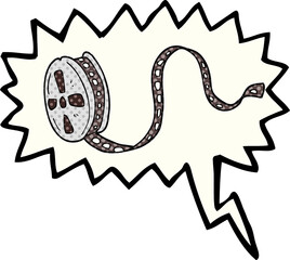freehand drawn comic book speech bubble cartoon movie film