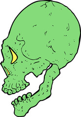 spooky skull illustration