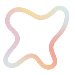 Cute line pastel element
