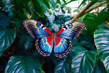 beautiful butterfly in the jungle generative ai