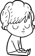 Obraz premium cartoon woman