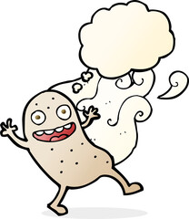 cartoon potato with thought bubble
