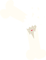 Fototapeta premium flat color illustration of broken bone