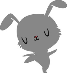 cartoon illustration kawaii cute furry bunny