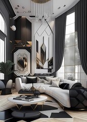 cool  design of the living room