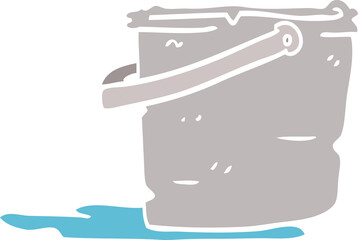 cartoon doodle bucket