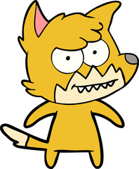 cartoon grinning fox