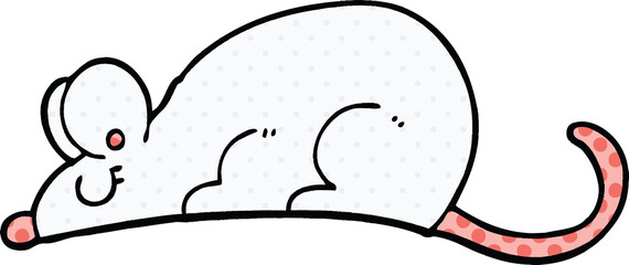 comic book style cartoon rat