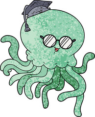 cartoon jellyfish in love