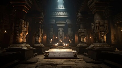 Unlock the secrets of a hidden temple, a mystical sanctuary dedicated to the revered ancient gods. Step into a realm where ancient rituals were performed and divine blessings. Generated by AI.