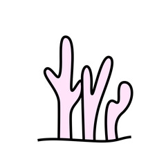 Coral icon. Coral reef. Vector. Illustration.