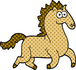 cartoon doodle magnificent stallion