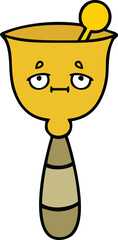cute cartoon of a school bell
