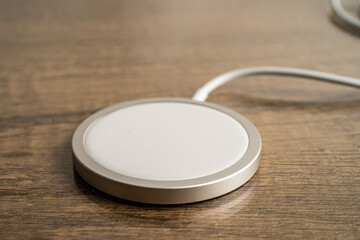 Wireless charger, magnetic charging modern equipment of mobile phone.