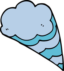 cartoon doodle decorative cloud element