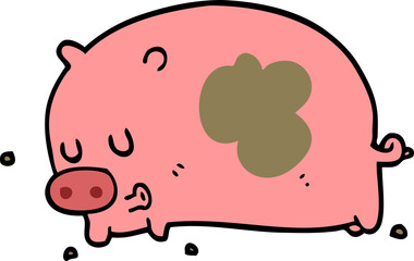 cute cartoon pig