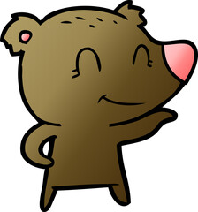 friendly bear cartoon