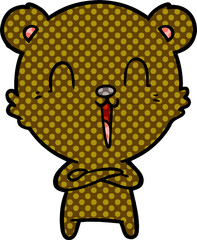 happy cartoon bear