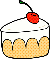 cartoon tasty dessert