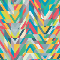 retro zigzag mosaic seamless pattern