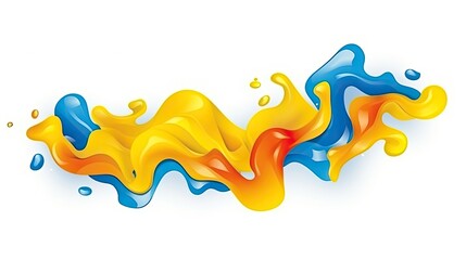 Abstract colorful vector background, liquid wave of light flux for a design brochure, website. The illustration was created by AI.