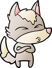 cartoon wolf whistling