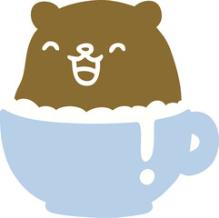 little bear in cup