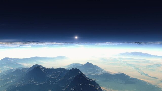 Exo-Planet Stratosphere, Animation 4K