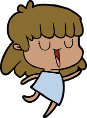 cartoon woman