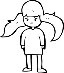 cartoon girl with long hair