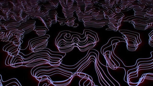 Wave gradient line moving abstract background