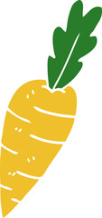cartoon doodle organic carrot
