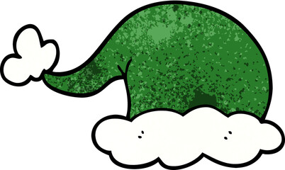 cartoon doodle elf hat
