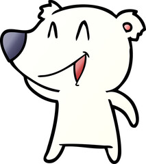 happy polar bear cartoon