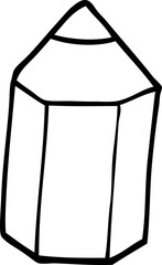 line drawing cartoon colored pencil