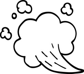 line drawing cartoon expression bubble