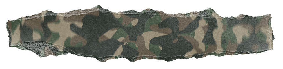 camouflage pattern paper ripped message torn
