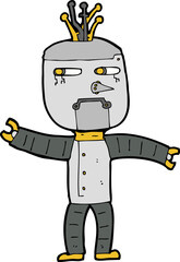 cartoon robot