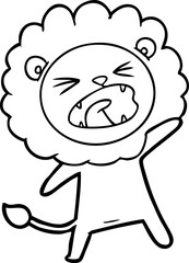 Obraz premium cartoon lion