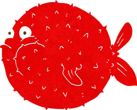 recommend clip art: cartoon puffer fish