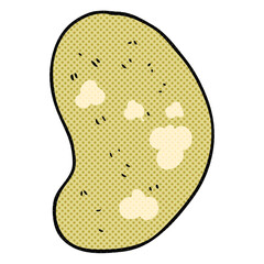freehand drawn cartoon potato