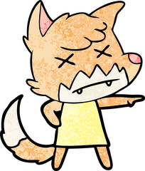 cartoon dead fox