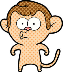 cartoon hooting monkey